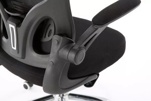 Forgó irodai szék, Dory, szövet, 64x123x54 cm, fekete