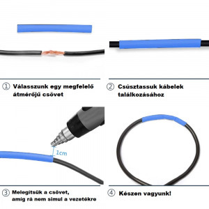 Zsugorcső készlet (530 db-os)