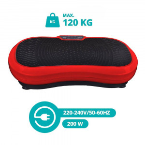 Vibrációs tréner 200W, fekete-piros