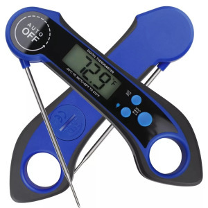 Digitális ételhőmérő, WDJ210 vízálló -50°C~300°C, LCD kijelző, narancssárga