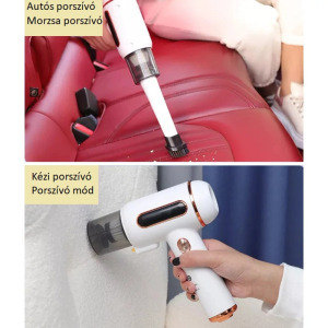 Vezeték nélküli sterilizáló, atka eltávolító, morzsaporszívó, 3in1, fehér