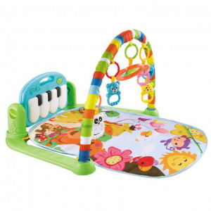 LittleONE Játszószőnyeg babatornázóval -zöld