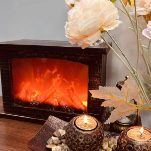 Magmaros kandalló ledvilágítással