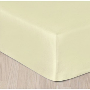 Sofy pamut gumis lepedő, 180x200 cm - bézs színben