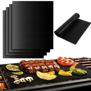 4db Tapadásmentes újrahasználható hőálló sütőlap grillezéshez/sütőbe, 33 x 40 cm