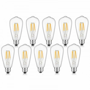 Edison izzó, filament LED retró izzó, fényforrás, 4W, 2700K, melegfehér