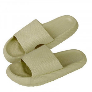 Női vastag talpú, könnyű nyári papucs zöld 38-39