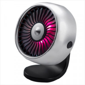 Autós mini ventilátor USB-vel - ezüst színben - MS-125