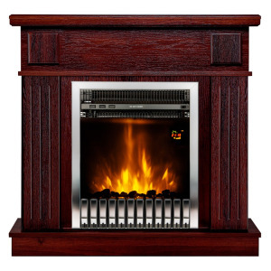 Elektromos kandalló Marina barna & Gala silver, 997x1034x270 mm, 2000 W