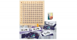 Montessori matematikai szorzótábla fából