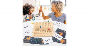 Montessori matematikai szorzótábla fából