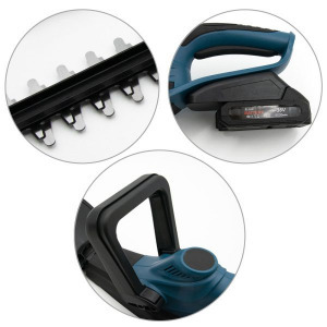 Akkumulátoros sövényvágó biztonsági fékkel és ütközésgátlóval felszerelt, 36V, 6000mAh, 36V