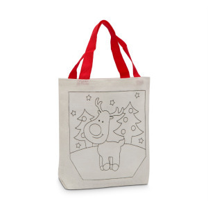 Színezhető szatyor karácsonyi 4 filccel