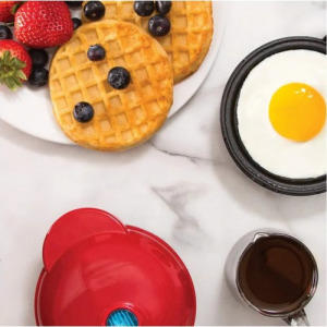 Waffle Mini gofrisütő jelzőfénnyel, tapadásmentes bevonattal, 350 W - MS-1035