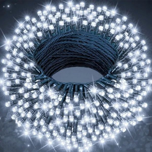 Kültéri karácsonyi fényfüzér  - 100 m hideg fehér Kültéri karácsonyi fényfüzér  - 100 m hideg fehér