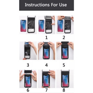 Univerzális vízálló védőtok okostelefonhoz, 6.5