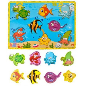 2in1 mágneses horgász játék és puzzle