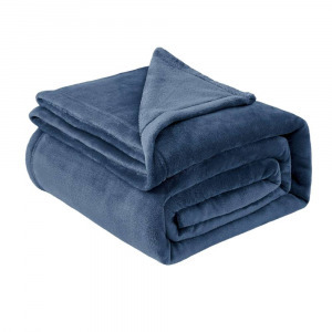 Polár plüss pléd, 150x200 cm - véletlenszerű színben