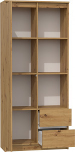 Shannan RS-80 Bily gardróbszekrény, 80x180x35 cm, tölgy