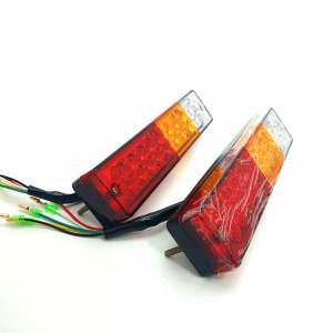 Teherautó, utánfutó hátsó lámpaszett, LED-es, 2db-os, 24V