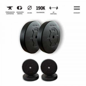 GazoFitness súlytárcsa csomag (Össz:40 Kg)