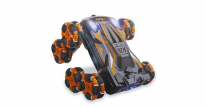 Távirányítós nyolckerekű póklábú kaszkadőr autó