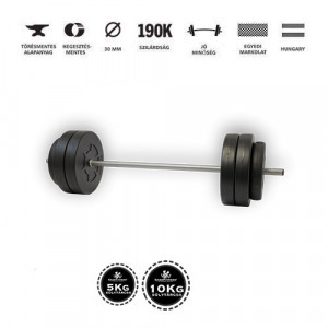 GazoFitness egyenes rudas súlyzó 52 Kg
