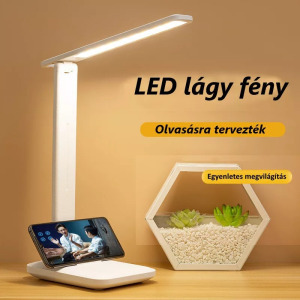 Asztali LED lámpa, állítható fényerő, 3 színhőmérséklet, akkumulátor