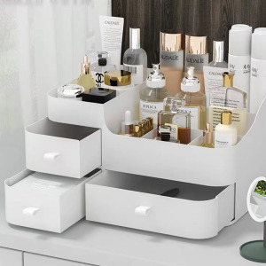 Smink- és kozmetikai tárolódoboz fiókokkal