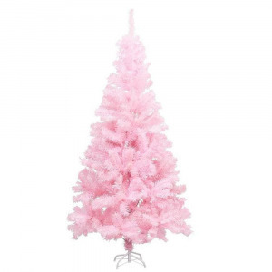 Rózsaszín műfenyő, 180cm