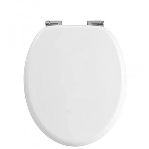 MDF WC ülőke lecsapódásgátló funkciós, lassan záródó fedéllel, fém zsanérokkal, fehér színben