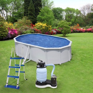PONTAQUA KIT 5 fémfalas családi medence szett 5,0 x 3,0 x 1,2 m