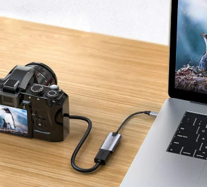 Videó-Audió digitalizáló adapter, HDMI->USB-C, felvétel/élőadás szerkesztés