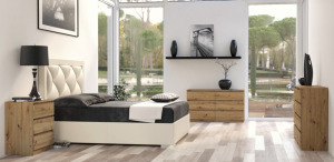 Shannan M6 140 komód, 138x75x40 cm, tölgy