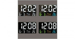 Digitális falióra asztali ébresztőóra naptár hőmérő GH0717L