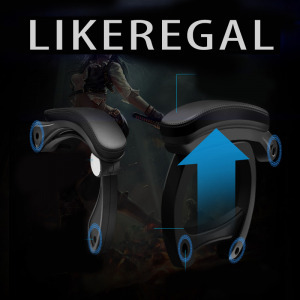 Likeregal 920 LED masszázs gamer szék lábtartóval zöld