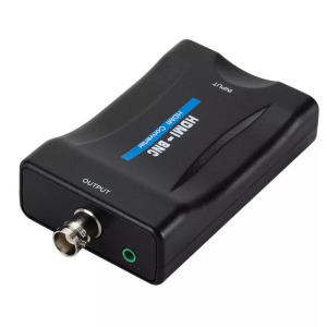 HDMI->BNC átalakító adapter, HDMI anya -> BNC anya, audio-video konverter