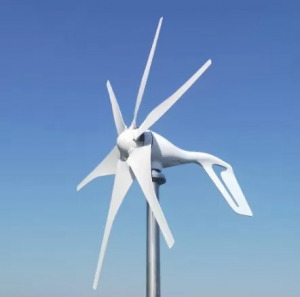 Szélgenerátor, háztartási szélturbina - 1000W, 24V, 6 lapát