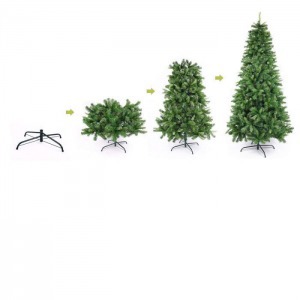 3D műfenyő fém talppal, 210 cm