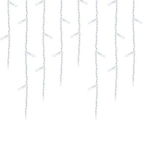 LED-es jégcsap fényfüggöny, hidegfehér 230 Led