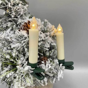 Vezeték nélküli gyertya szett távirányítóval, 30 db, színes