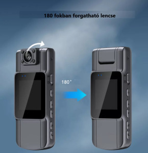 Univerzális mini DVR, 140° látószög, 180°-ban forgatható lencse, fekete