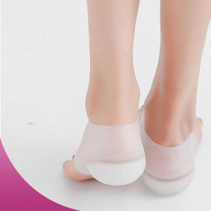 Szilikonos sarokemelő párna, sarokemelő 3 cm-es - áttetsző