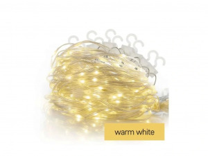 Kültéri LED-es jégcsap fényfüggöny (54 LED, 1.7x0.7 m) 8 program, meleg fehér