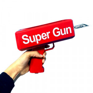 Pénzpisztoly, crazy money gun, pénzszóró