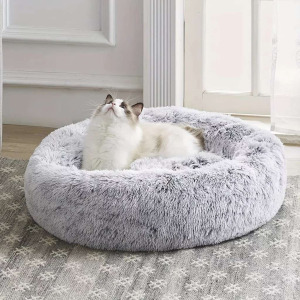 Puha, meleg fánk alakú macskaágy 39 cm