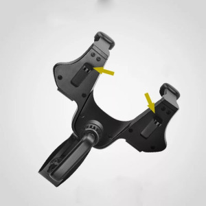 Univerzális autós telefontartó, visszapillantó tükörre illeszthető, fekete