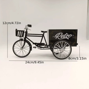Retro Alloy Classic tricikli részletes aranyozott makett