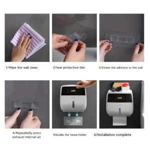 Nagy kapacitású dupla rétegű WC papír tartó