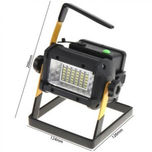 Kültéri akkumulátoros led reflektor, hordozható munkalámpa 50W